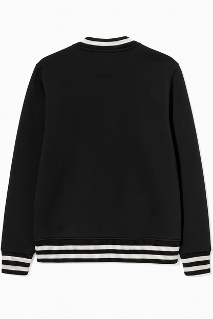 Jesus. Genius. Justice. Varsity Heavyweight Fleece Jacket